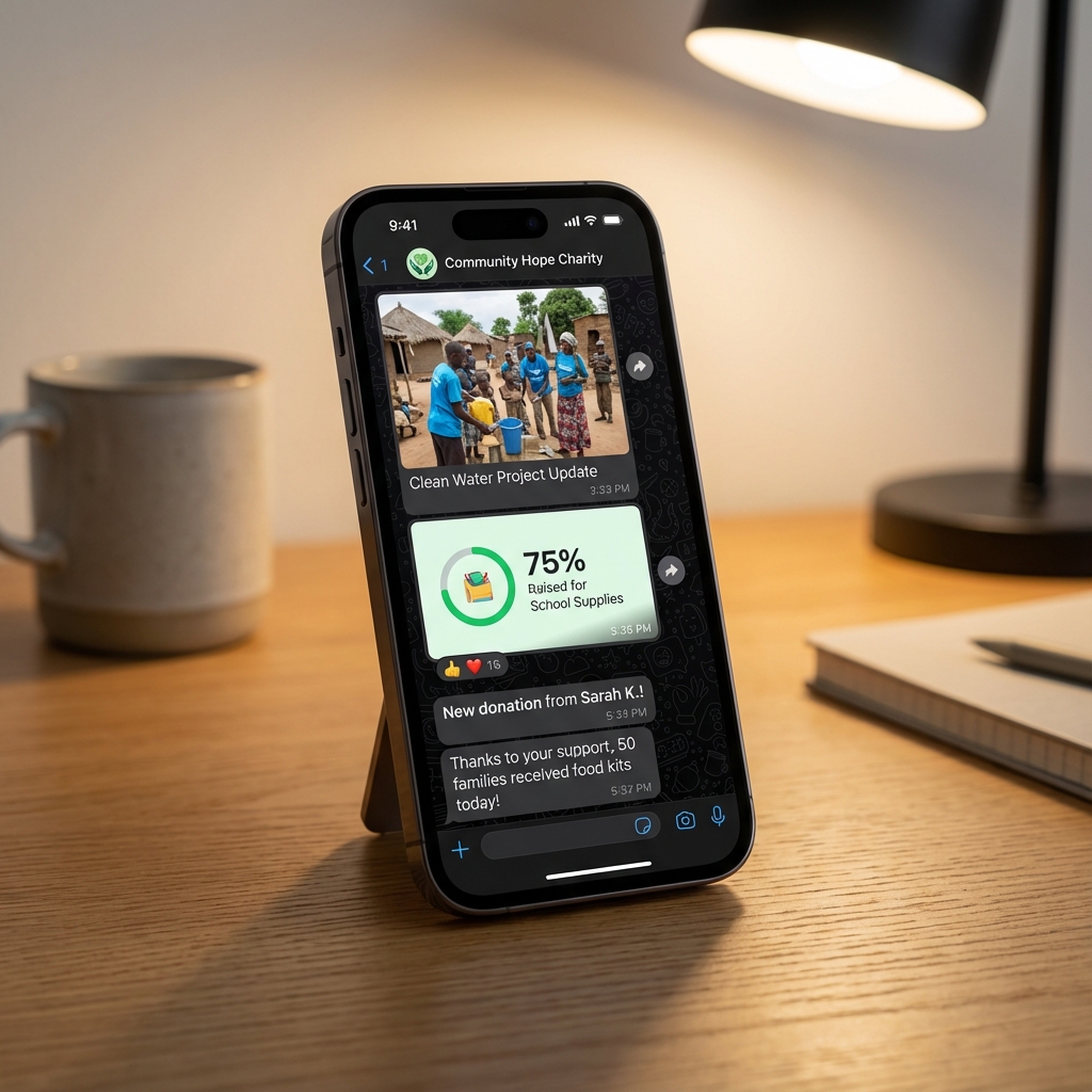 WhatsApp kanaal voor updates